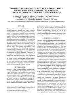 predominant fundamental frequency estimation vs singing voice