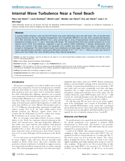 Internal Wave Turbulence Near a Texel Beach
