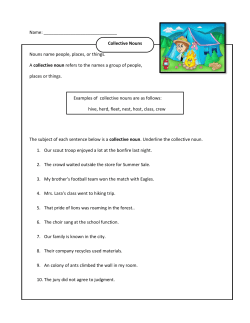 Collective Nouns - Easy Pace Learning