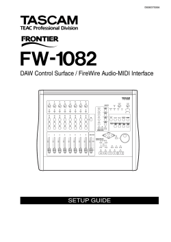DAW Control Surface / FireWire Audio-MIDI Interface