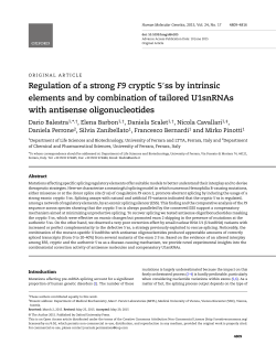 Regulation of a strong F9 cryptic 5′ ss by intrinsic elements and by