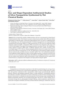 Size- and Shape-Dependent Antibacterial Studies of Silver