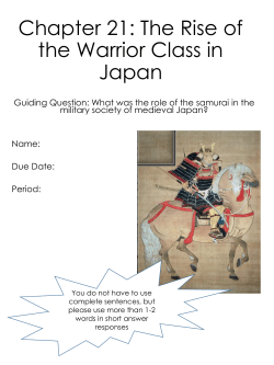 Chapter 21: The Rise of the Warrior Class in