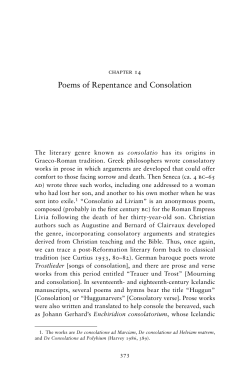 Poems of Repentance and Consolation