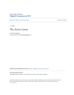 The Arctic Game - Digital Commons @ DU
