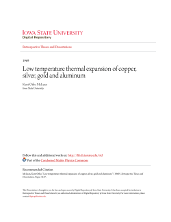 Low temperature thermal expansion of copper, silver, gold and