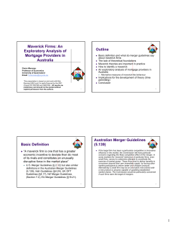 Maverick Firms: An Exploratory Analysis of