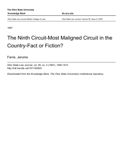 Ninth Circuit--Most Maligned Circuit in the Country-