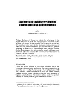 Economic and social factors fighting against hepatitis B and C