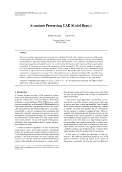Structure Preserving CAD Model Repair - RWTH