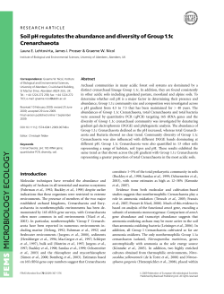 microbiology ecology - University of Aberdeen