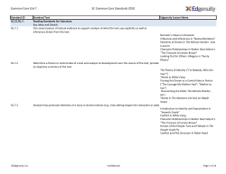 Common Core ELA 7 SC Common Core Standards 2010
