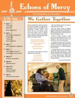 Echoes of Mercy - Luther Home of Mercy