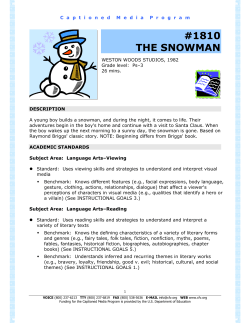 1810 the snowman - Captioned Media Program