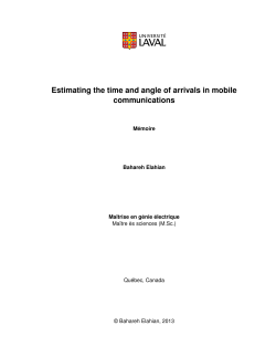 Estimating the time and angle of arrivals in mobile communications