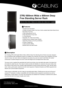 27RU 600mm Wide x 600mm Deep Free Standing