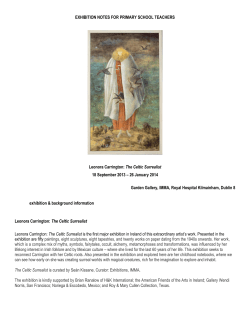 Primary Teachers Notes - Leonora Carrington: The Celtic