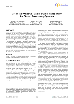Break the Windows: Explicit State Management for Stream