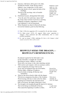 Beowulf: An Anglo-Saxon Epic Poem