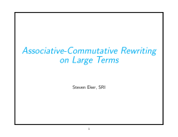 Associative-Commutative Rewriting on Large Terms