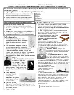 US.5 &ndash; Changing Role of the United States Yellow Journalism