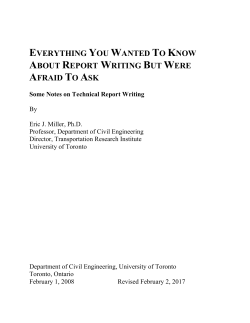 Everything You Wanted To Know About Report Writing But Were