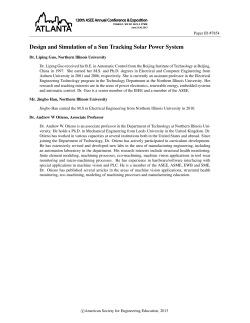 Design and Simulation of a Sun Tracking Solar Power System
