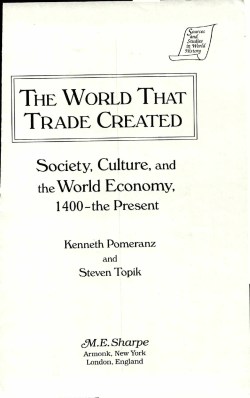 The world that trade created