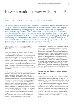 How do mark-ups vary with demand?