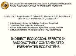 Indirect Ecology Effects in Radioecology