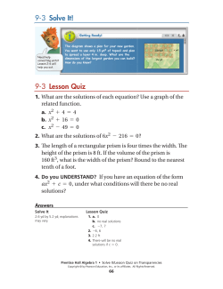 Solve It! - MathChamber