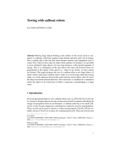 Towing with sailboat robots