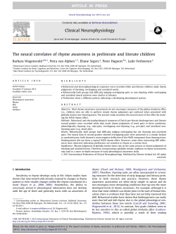 The neural correlates of rhyme awareness in preliterate and literate