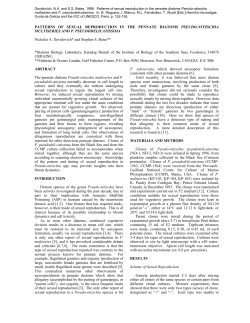 PATTERNS OF SEXUAL REPRODUCTION IN THE PENNATE