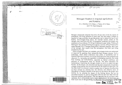 Nitrogen fixation in tropical agriculture and forestry