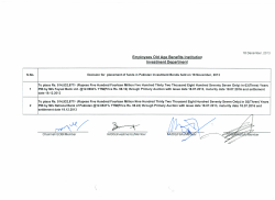 Fund Placement Meeting as on December 2013