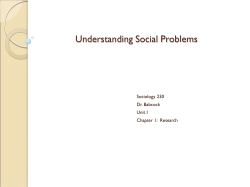 Understanding Social Problems