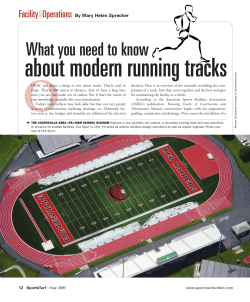 about modern running tracks
