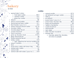 bakery - One World Catering