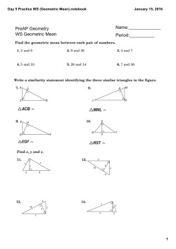 Day 5 Practice WS (Geometric Mean).notebook