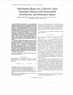 Information rates for a discrete