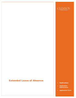 Extended Leave of Absence