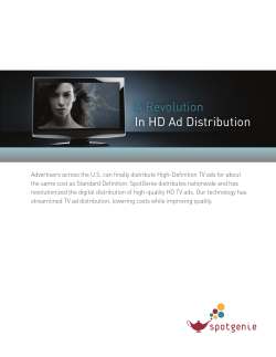 A Revolution In HD Ad Distribution