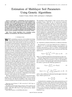 Estimation of Multilayer Soil Parameters Using Genetic Algorithms