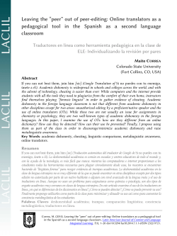 Leaving the &ldquo;peer&rdquo; out of peer-editing: Online translators as a