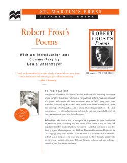 Lot 3 - Robert Frost`s Poem TG
