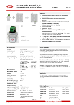 Automatikprodukter Gas Detector for Acetone (C H O) Combustible