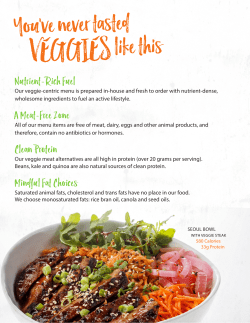 Right here! - Veggie Grill