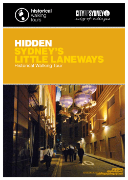 hidden sydney`s little laneways