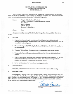 2015-Nov-23 Council Minutes